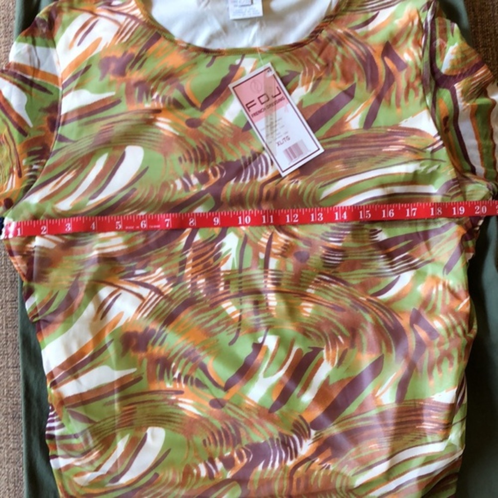 Swirl Paint Sheer Blouse